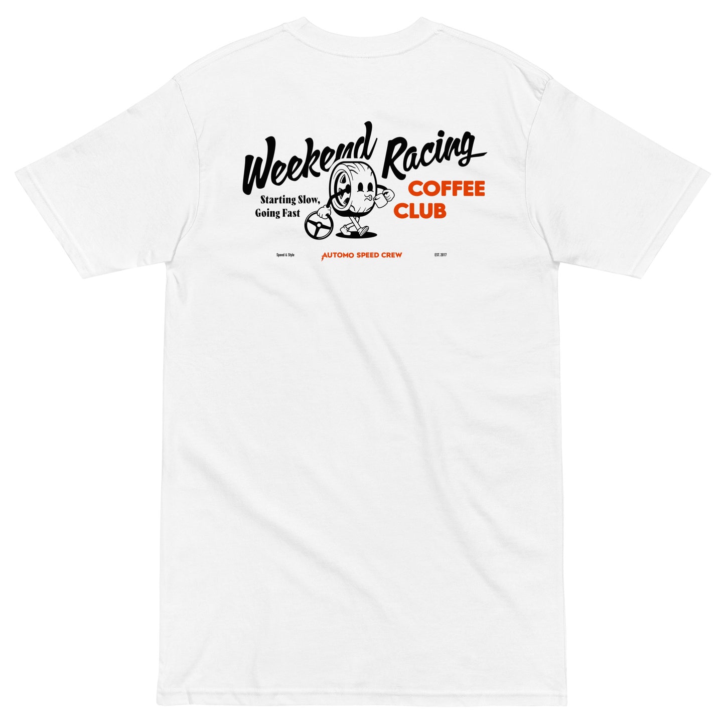 Weekend Racing Coffee Club Tshirt - White
