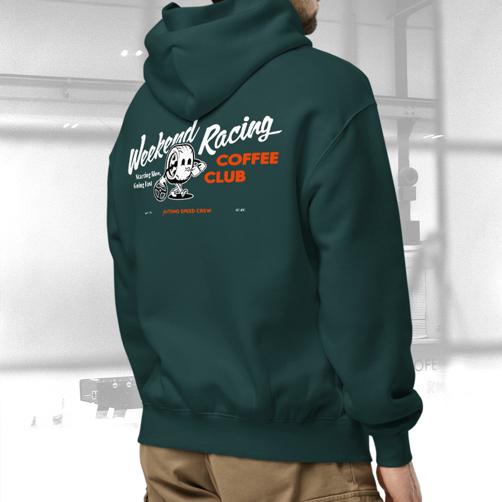 Weekend Racing Coffee Club Hoodie - Green