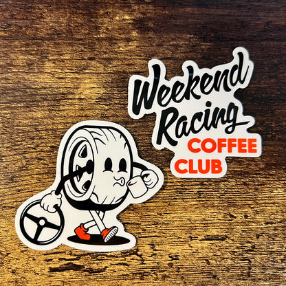 Weekend Racing Coffee Club Sticker Set