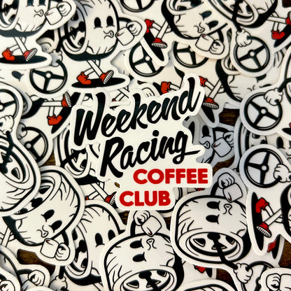 Weekend Racing Coffee Club Sticker Set